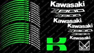 мото стикери kawasaki z800: Персонализирай своите стикери 4 стикери за мотоциклети Kawasaki Z800