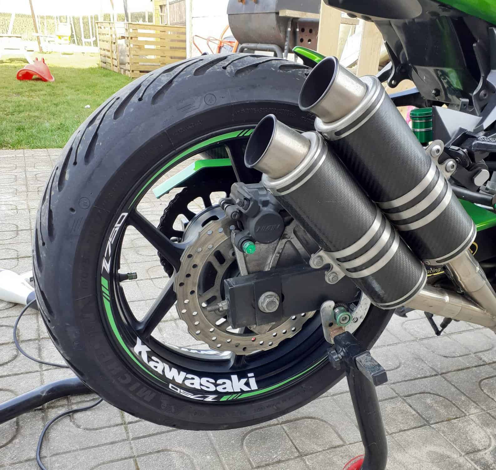 Nalepke platišč Kawasaki z750 4 Stickers jantes kawasaki z750 - Slika 4