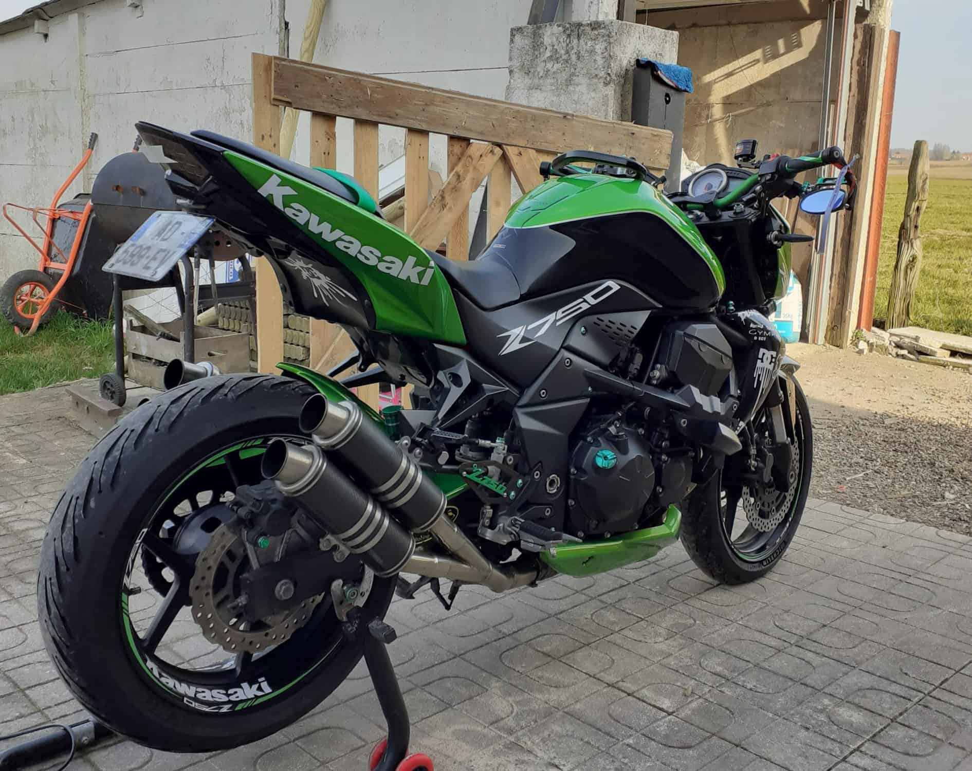 nalepke platišč kawasaki z750 3 Stickers jantes kawasaki z750 - Slika 3