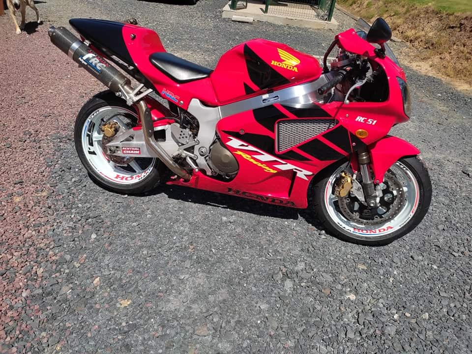 Fælgstickers Honda VTR 1000 5 Stickers jante Honda VTR 1000 - Billede 5