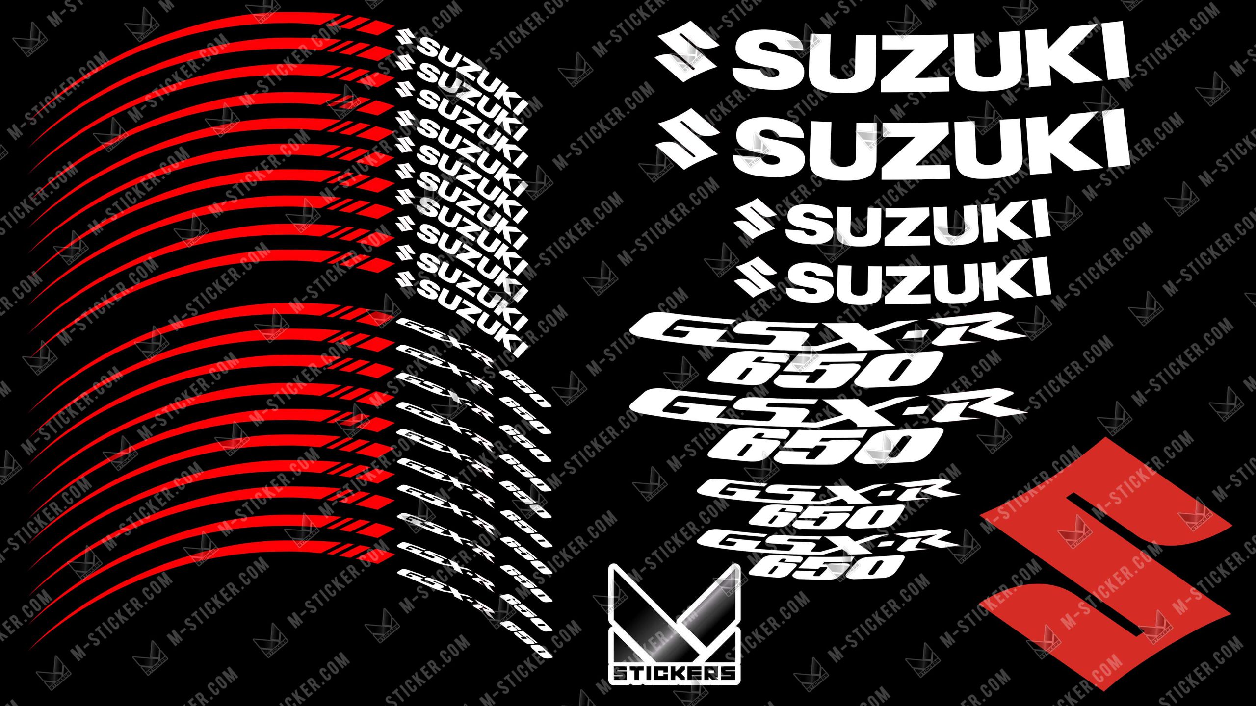 Fælgstickers Suzuki GSX-R 650 3 Stickers jante Suzuki GSX-R 650 - Billede 3