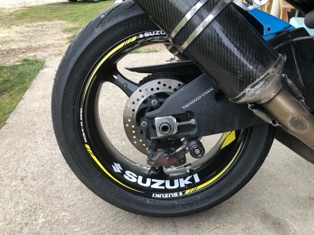 Vannetarrat Suzuki GSX-R 1000 3 Stickers jante Suzuki GSX-R 1000 - Kuva 3
