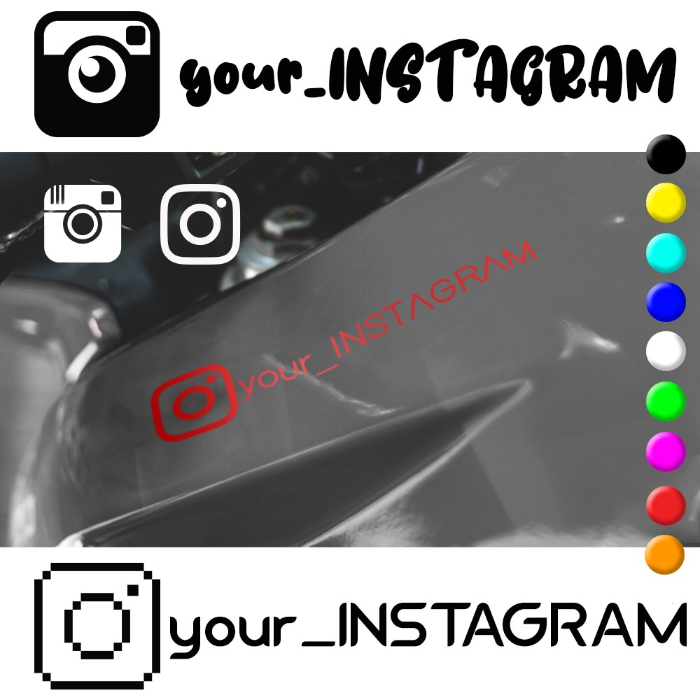 Decais instagram personalizados 2 Stickers instagram personnalisé - Imagem 2