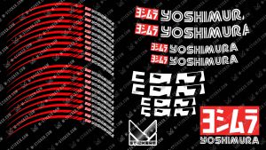 matricaszettek kerékfelnihez Yoshimura : 3 Yoshimura matricaszett