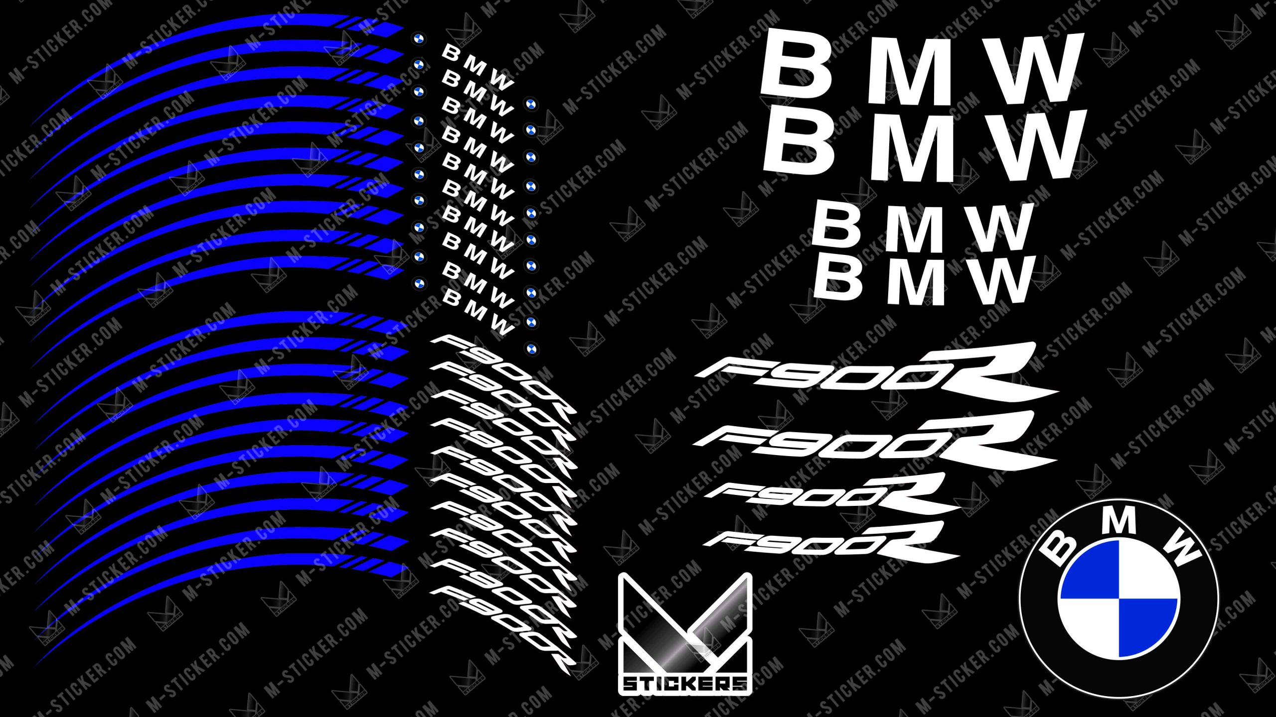 Felnicsíkok BMW F900R 3 Matricaszett BMW F900
