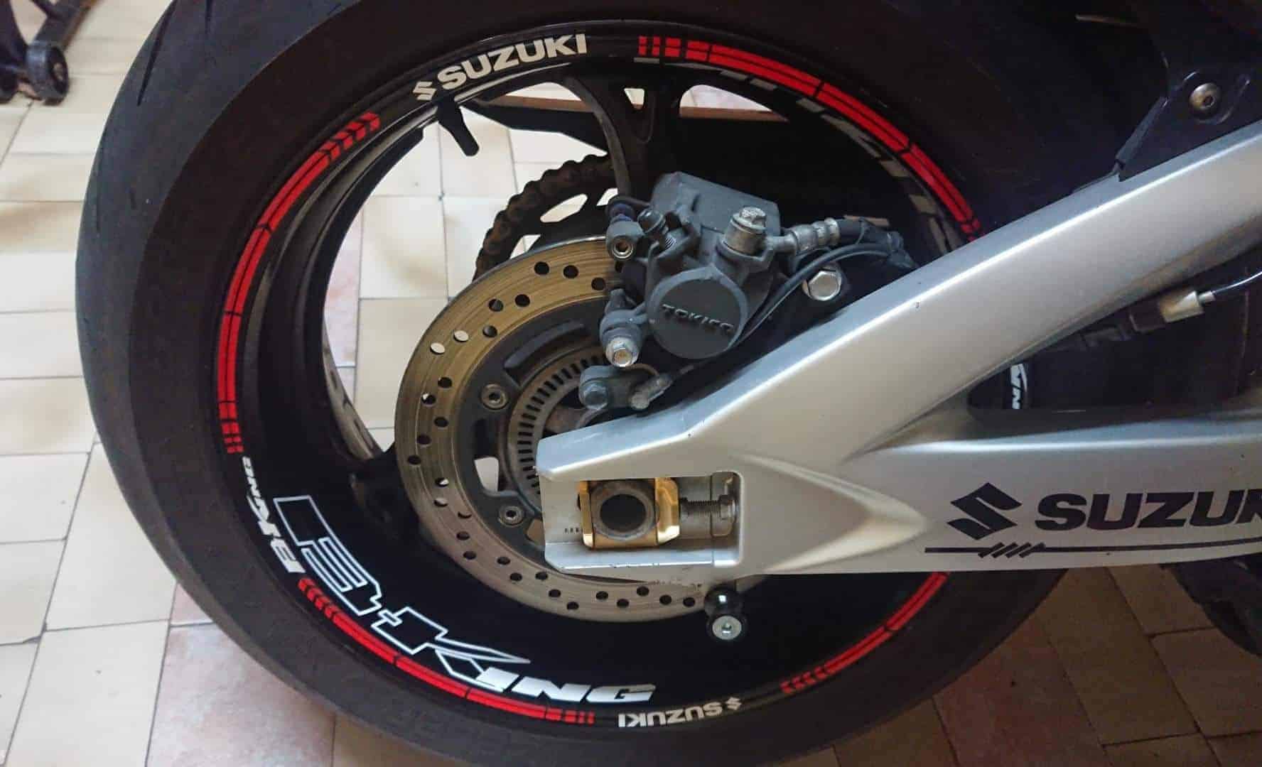 Suzuki B-King 3 Wheel Rim Decals Stickers jante Suzuki B-King - Image 3