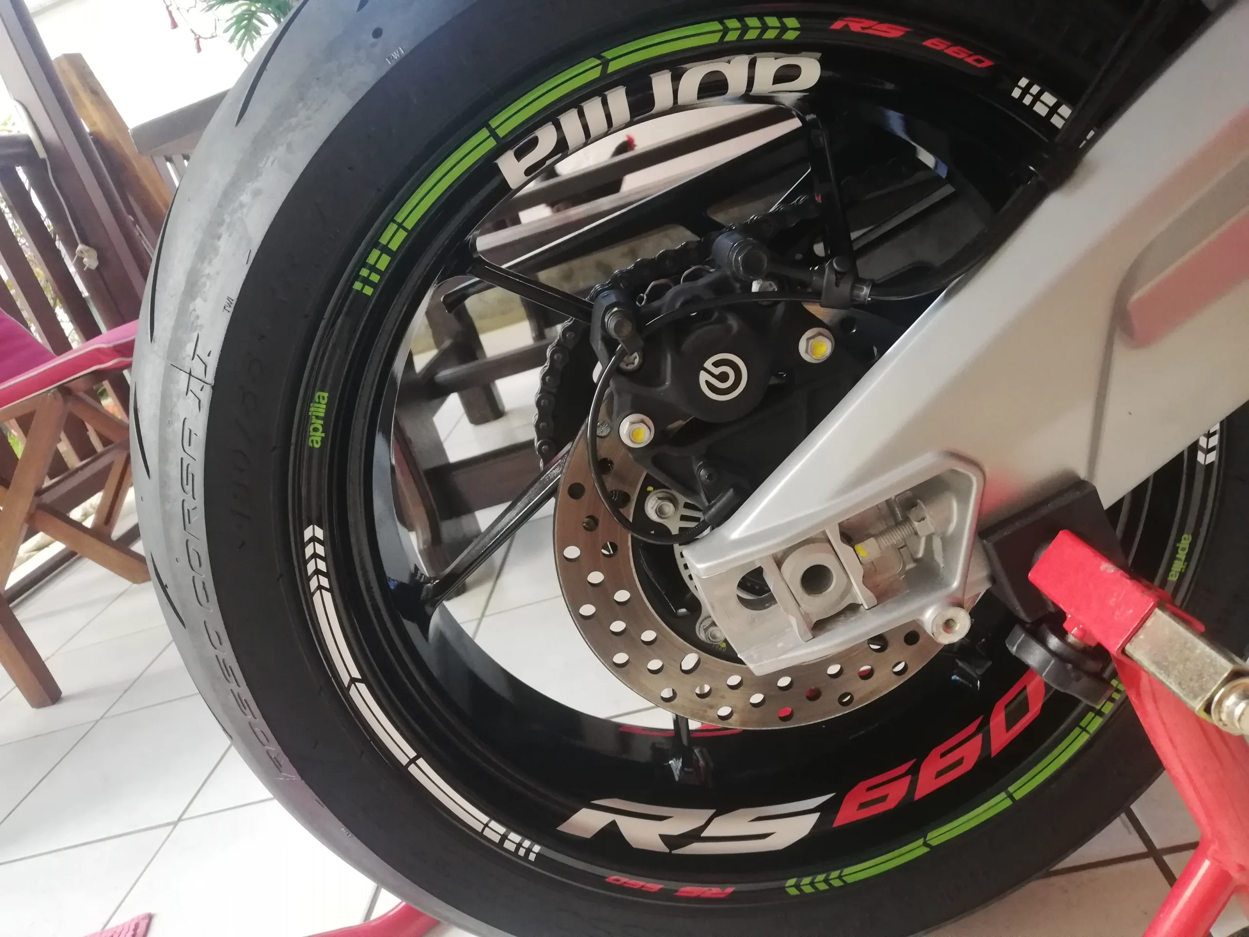 Naklejki na felgi Aprilia RS 660 4 felgi z naklejkami RS660