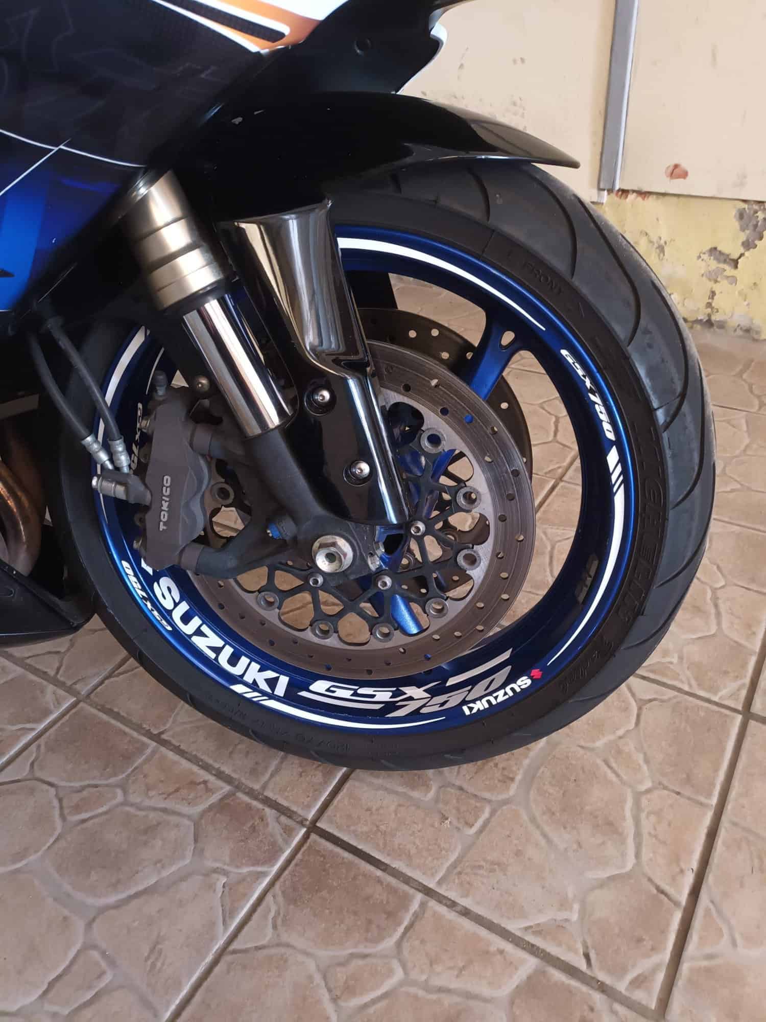 Suzuki GSX 750 5 spoke rim decals Stickers jante Suzuki GSX 750 - Image 5