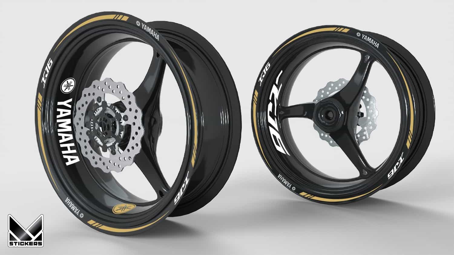 Nalepke za platišča Yamaha XJ6 1 Grafični kompleti za platišča Yamaha XJ6 ali