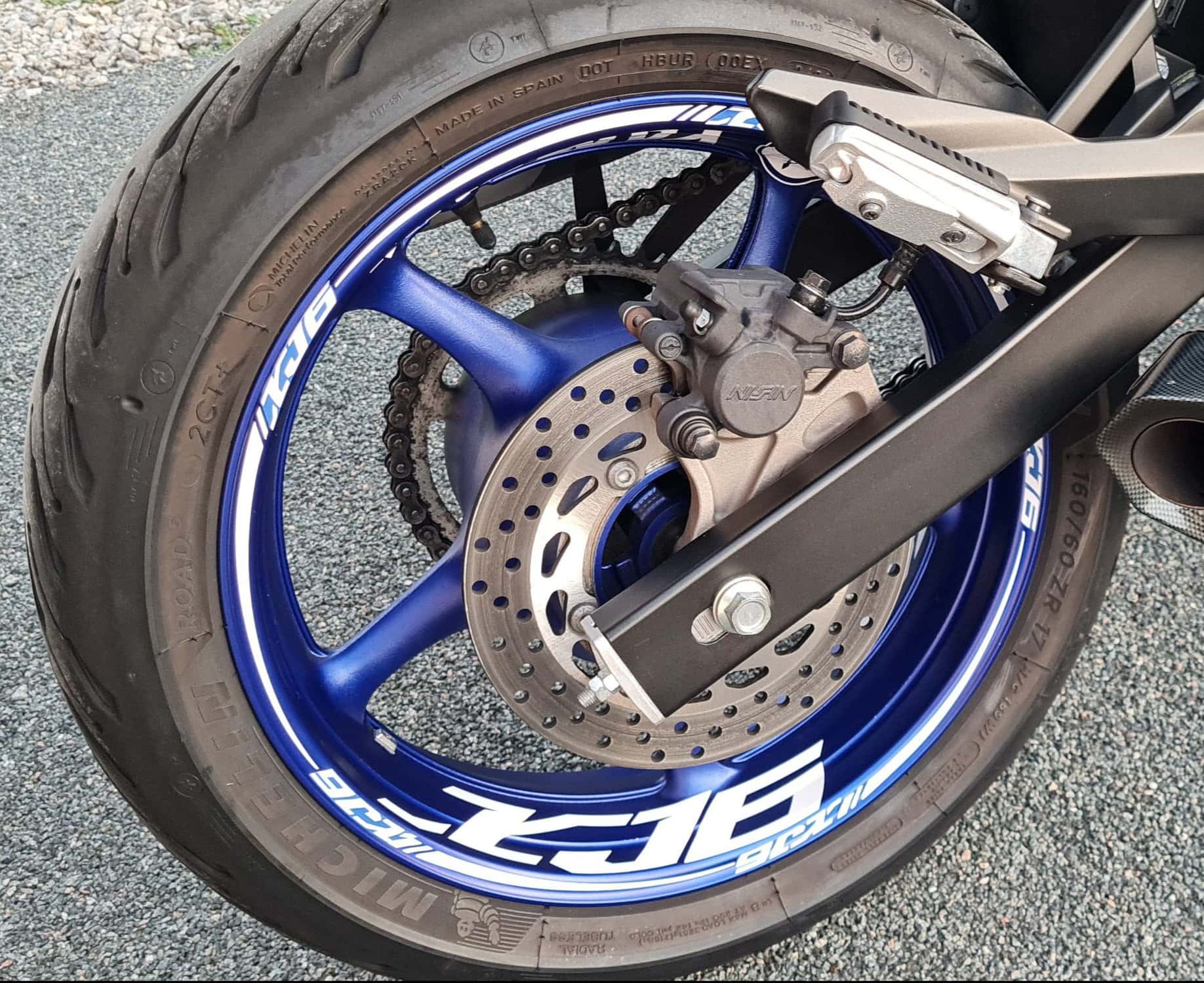 Nalepke za platišča Yamaha XJ6 7 Stickers jante Yamaha XJ6 - Slika 7