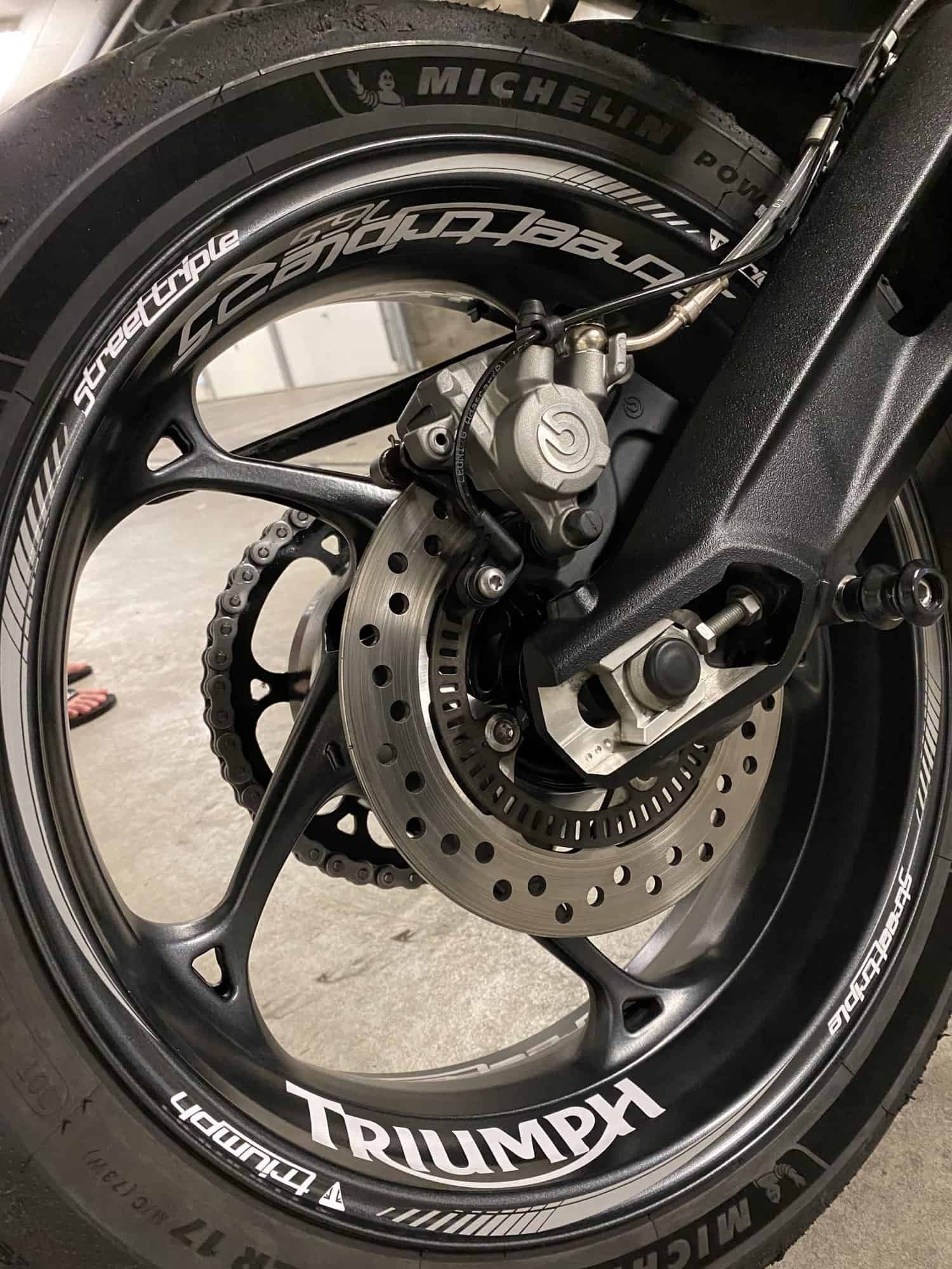 Naljepnice za felge Triumph Street Triple 765 RS 3 Stickers jante Triumph Street Triple 765 RS - Slika 3