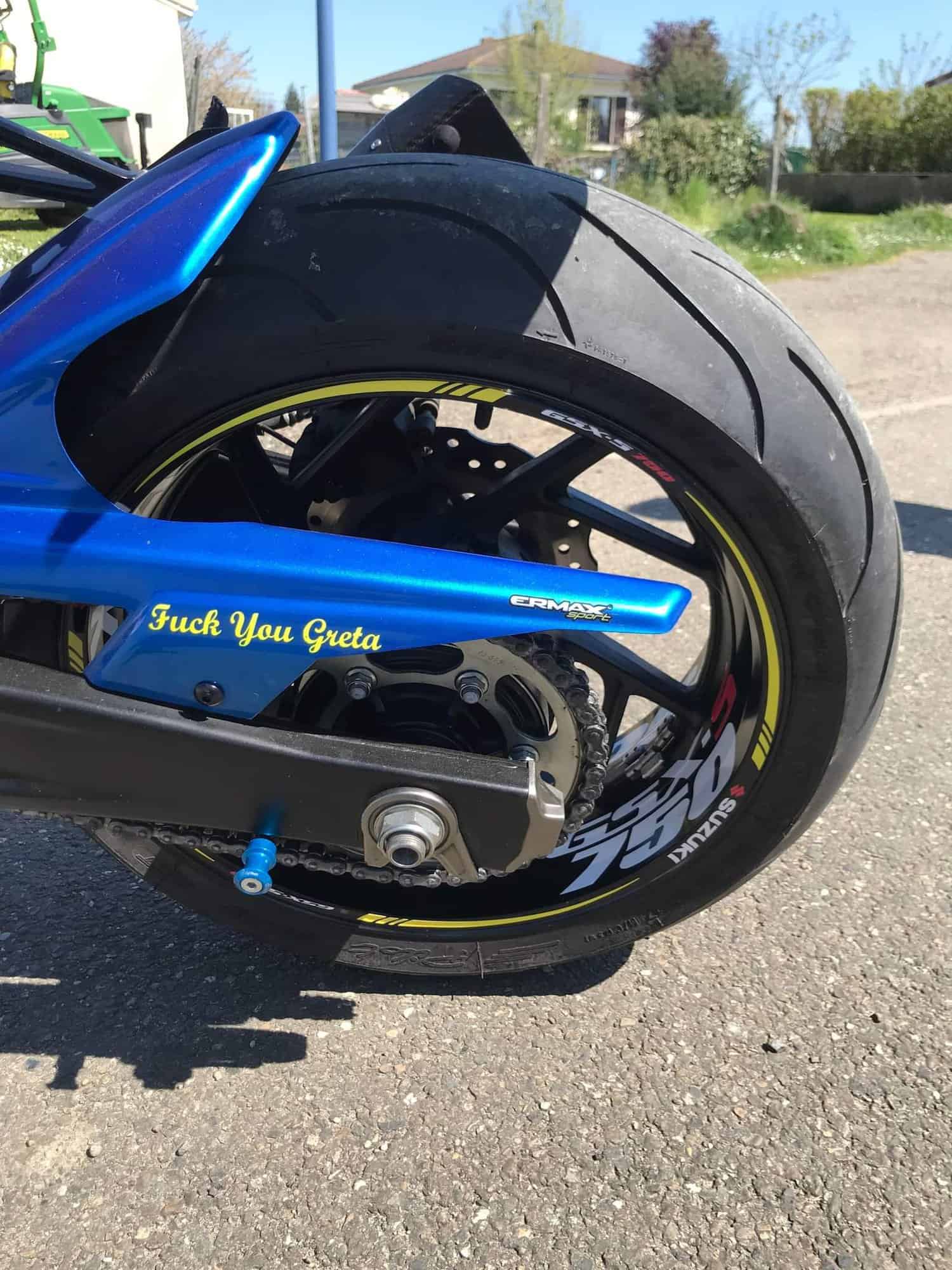 Suzuki GSX 750 6 rim decals Stickers jante Suzuki GSX 750 - Image 6