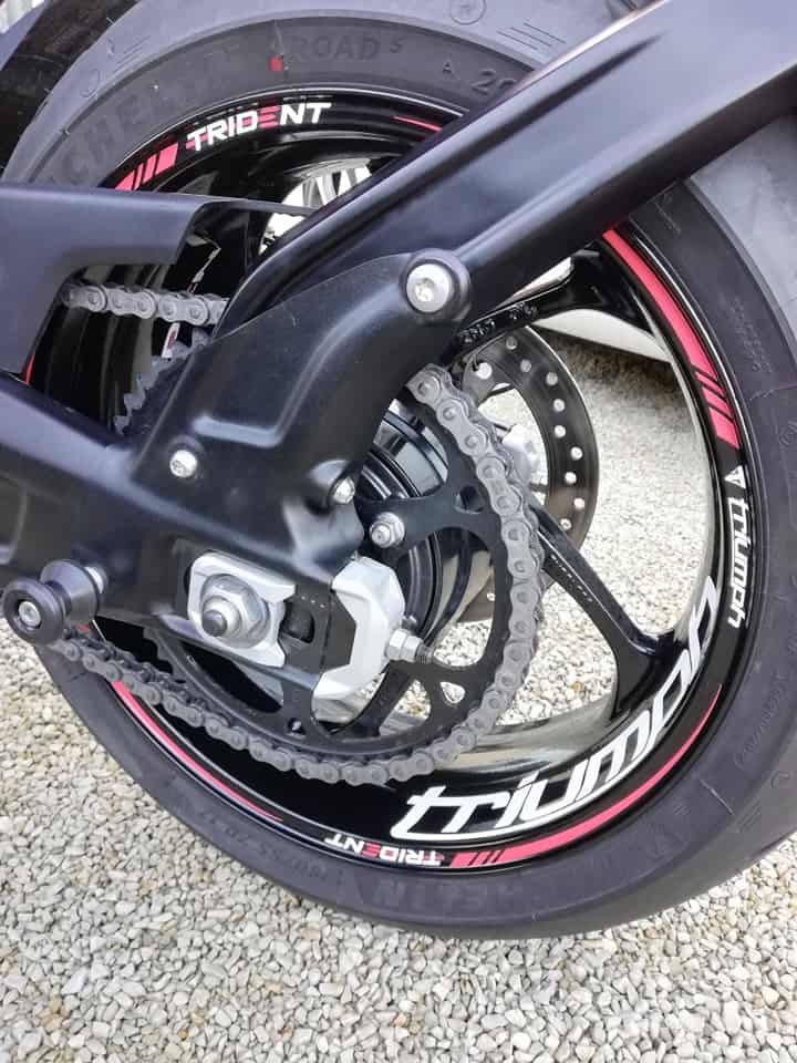 Vannetarrat Triumph Trident 660 4 Stickers jantes Triumph trident 660 - Kuva 4