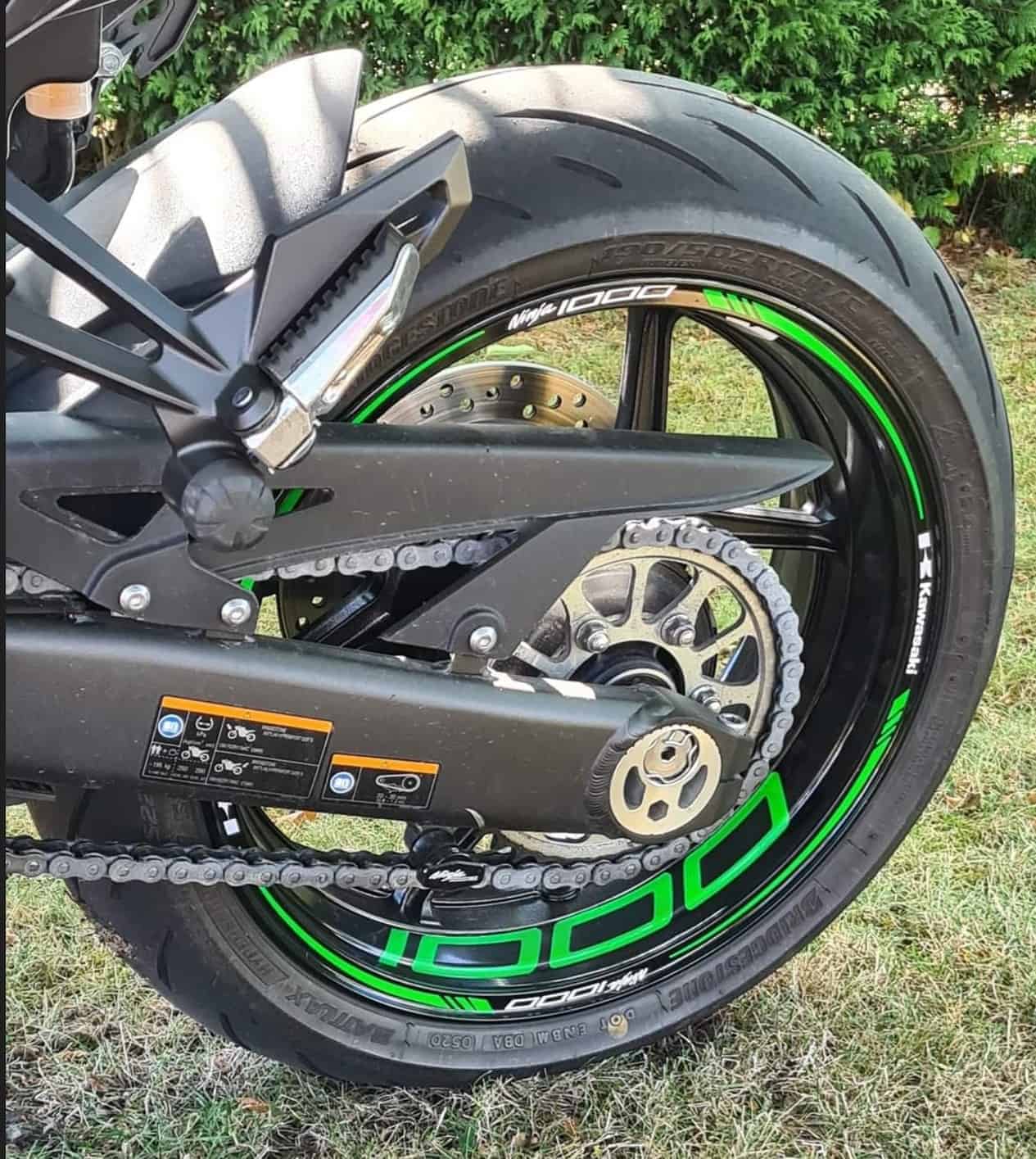 Naljepnice za naplatke Kawasaki Ninja 1000 3 Stickers jante Kawasaki Ninja 1000 - Slika 3