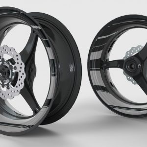 Rim Decals Ring - Race Line<span> - </span>Silver