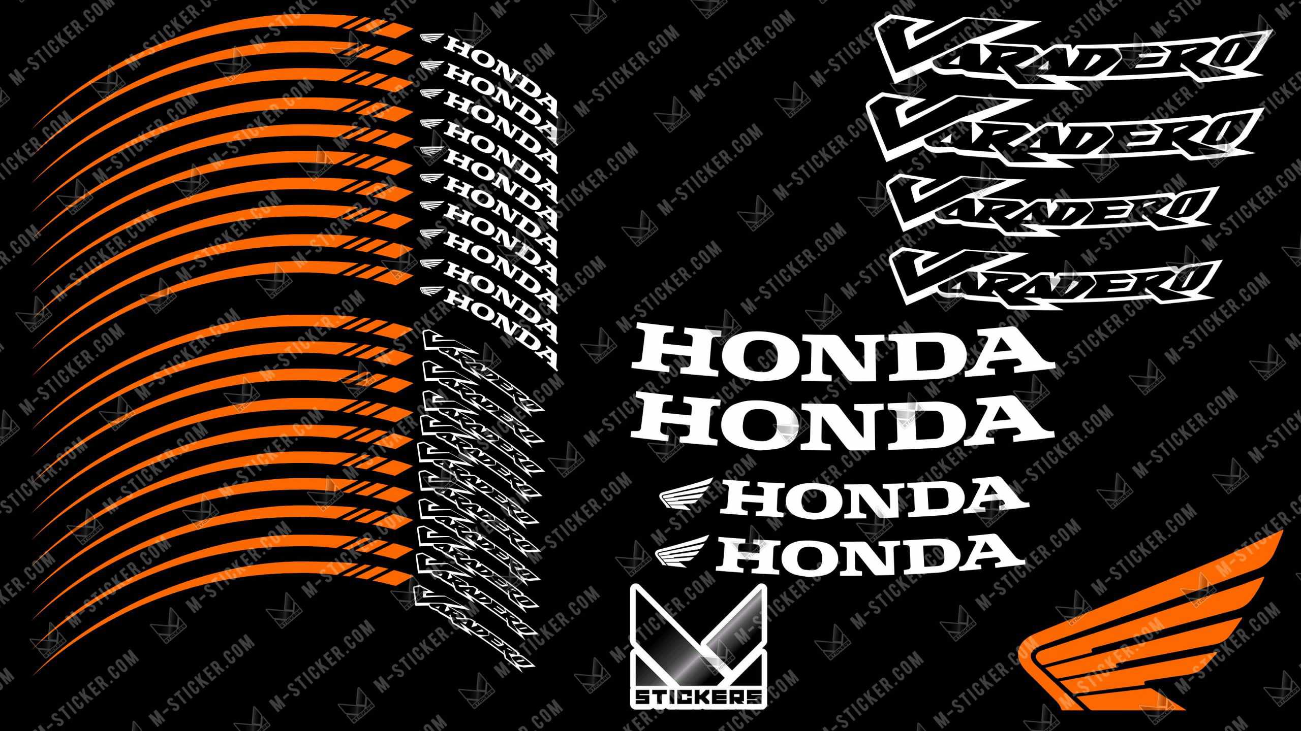 Stickers jante Honda Varadero 3 Stickers jante Honda Varadero – Image 3