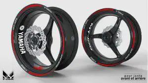 Welche verschiedenen Motorrad-Felgenaufkleber-Modelle gibt es? Fahrzeugaufkleber für Yamaha Motorrad Felgen