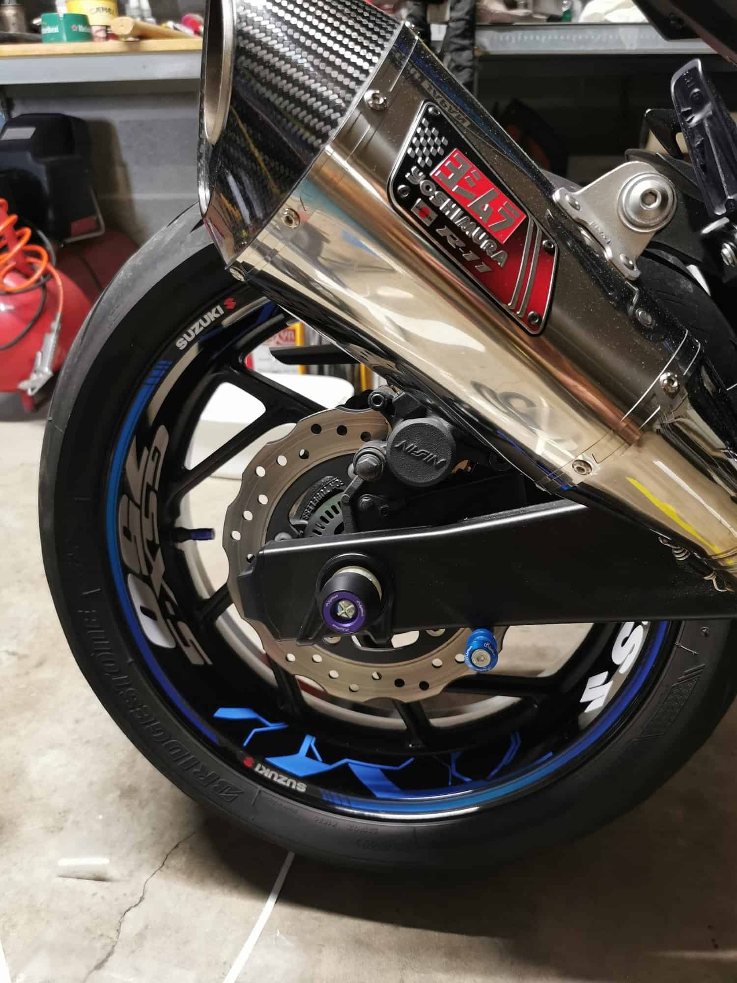 Fælgstickers Suzuki GSX-S 750 4 Stickers jante Suzuki GSX-S 750 - Billede 4