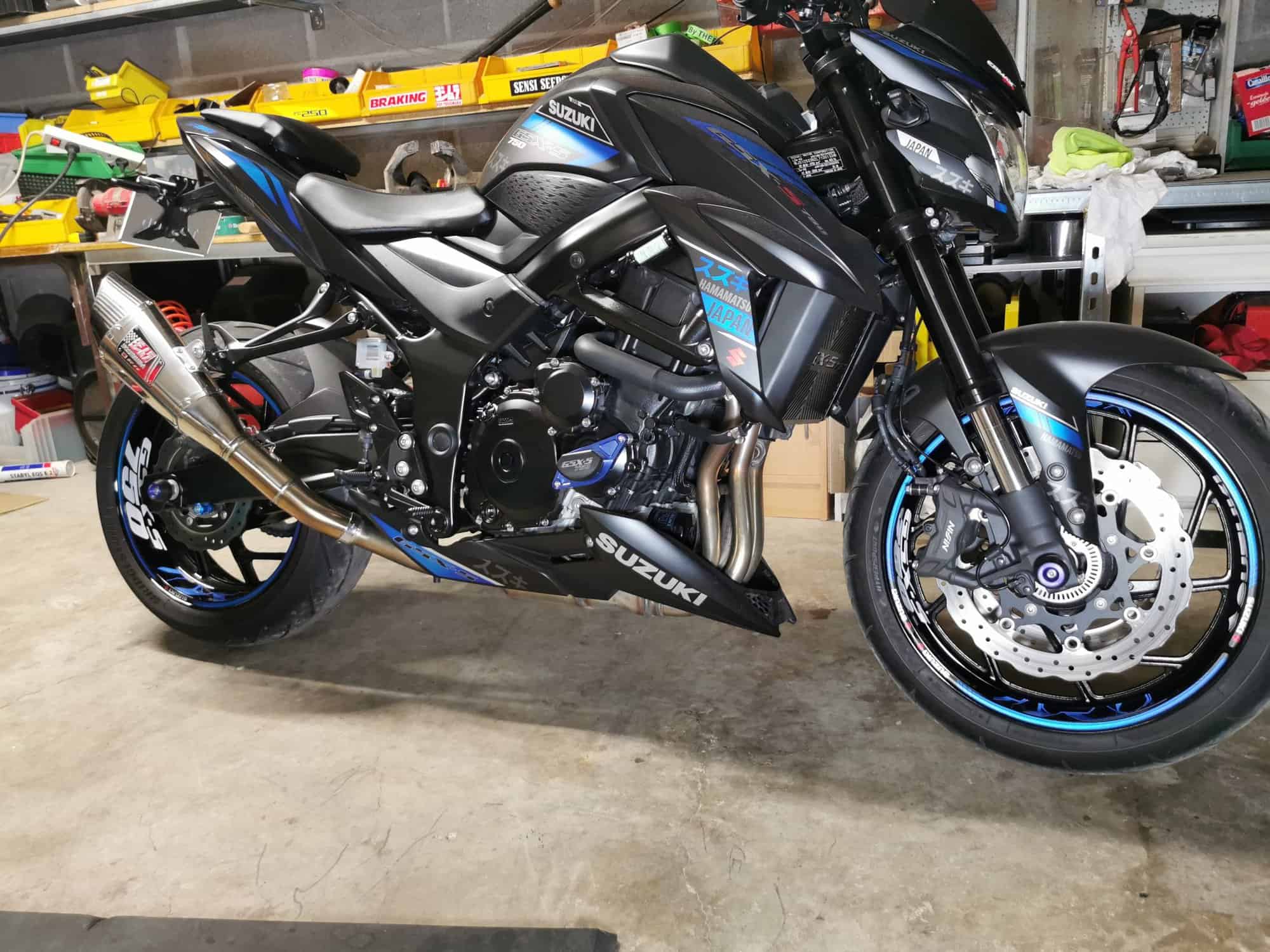 Fælgstickers Suzuki GSX-S 750 3 Stickers jante Suzuki GSX-S 750 - Billede 3