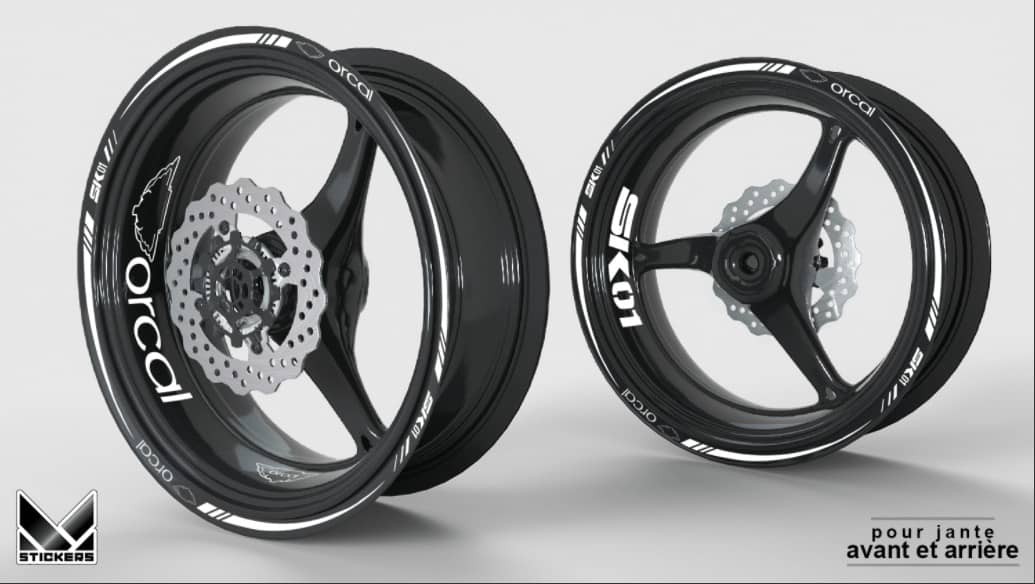 Rim Stickers Orcal SK01 1 Orcal SK01 Wheel Rim Stickers
