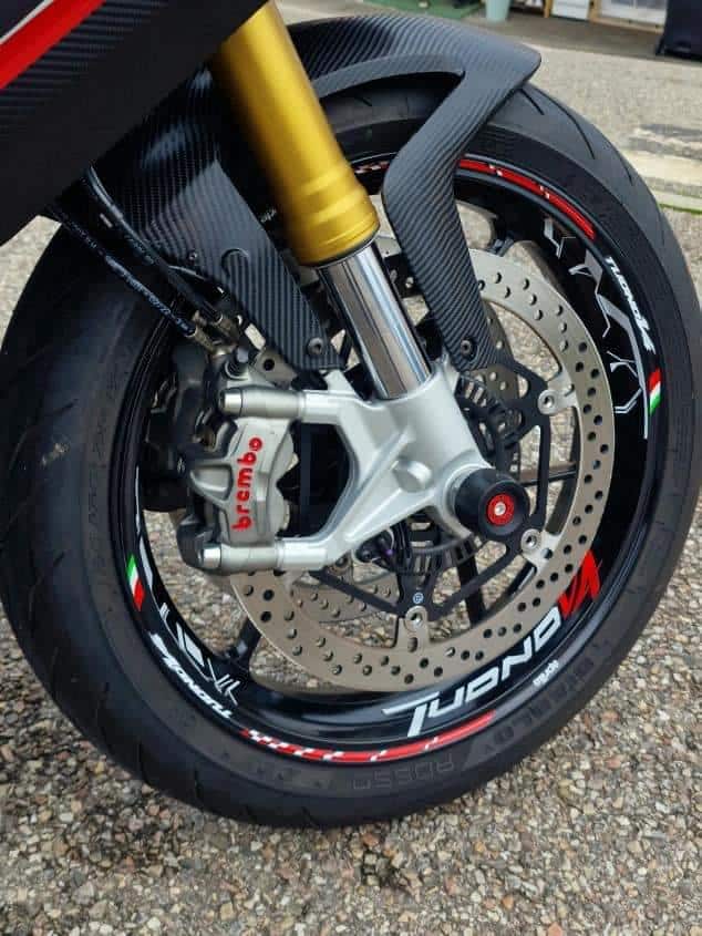 Adesivi per cerchi Aprilia Tuono V4 4 Stickers jante Aprilia Tuono V4 - immagine 4