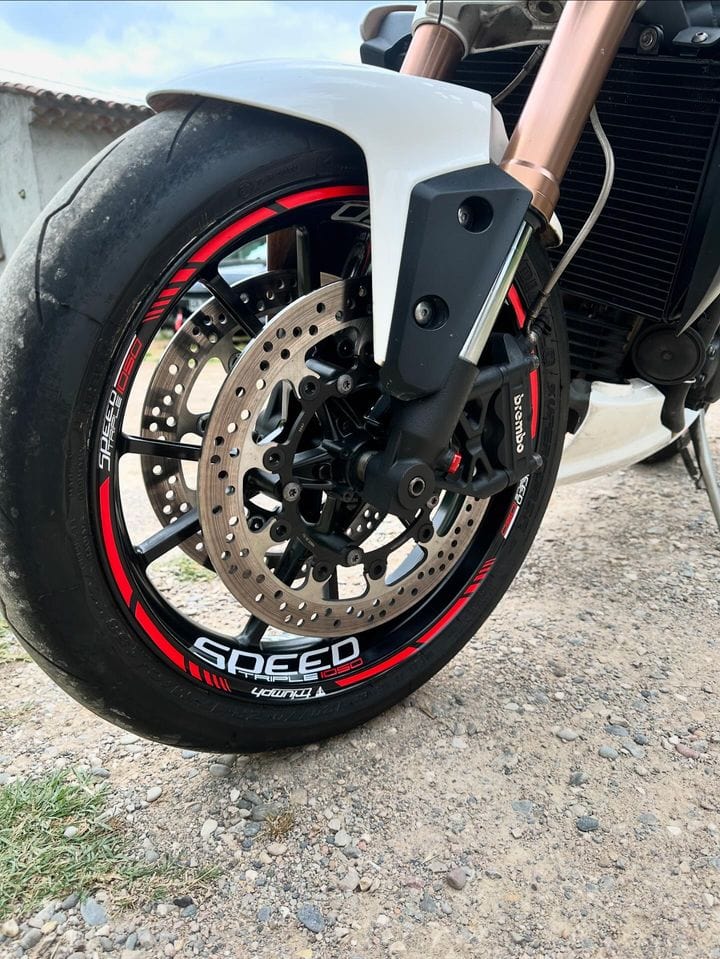 Naljepnice za felge Triumph SpeedTriple 1050 3 Stickers jante Triumph SpeedTriple 1050 - Slika 3