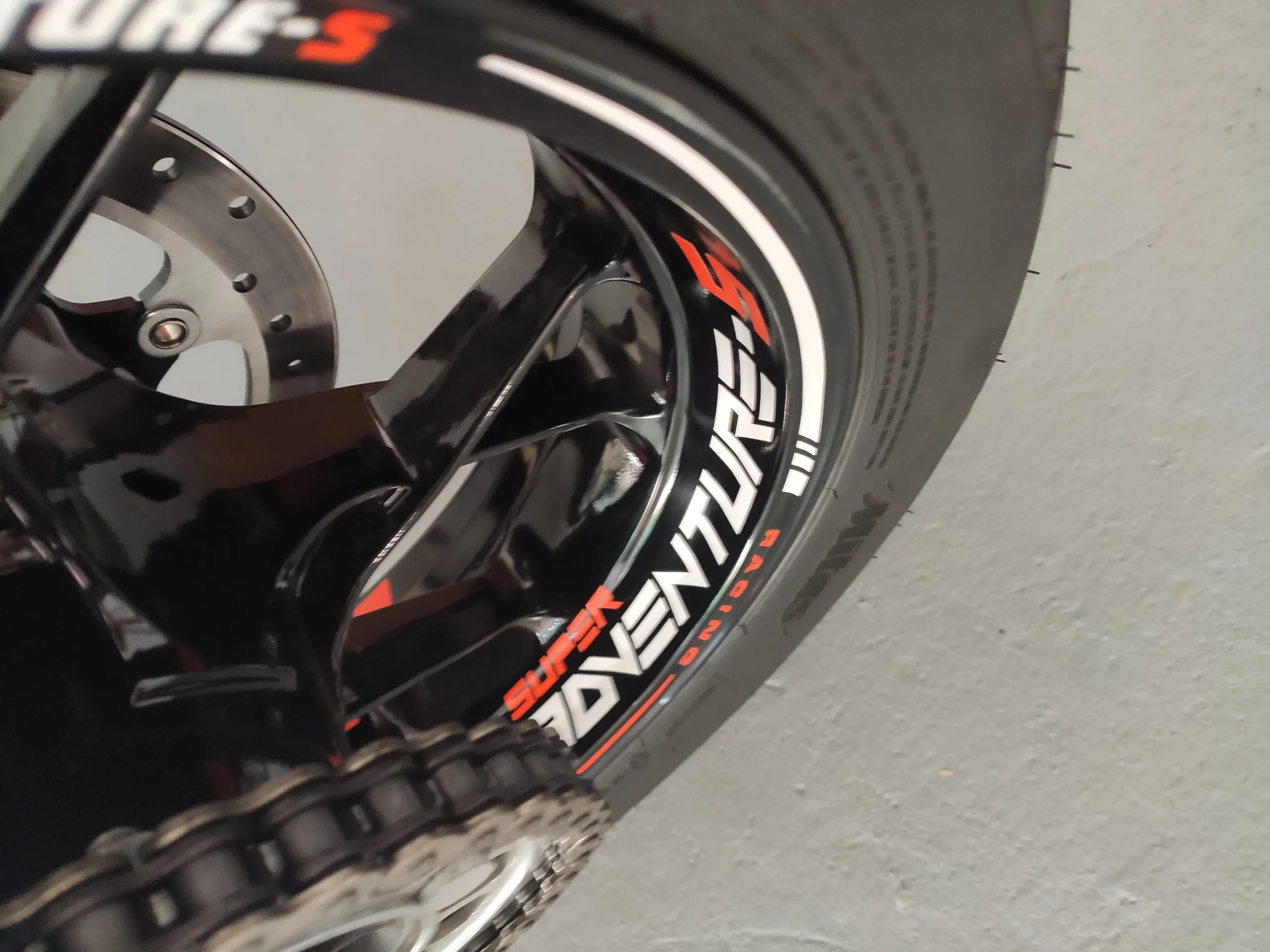 KTM 1290 Super Adventure S 4 Rim Decals Stickers jante KTM 1290 Super Adventure S - Image 4