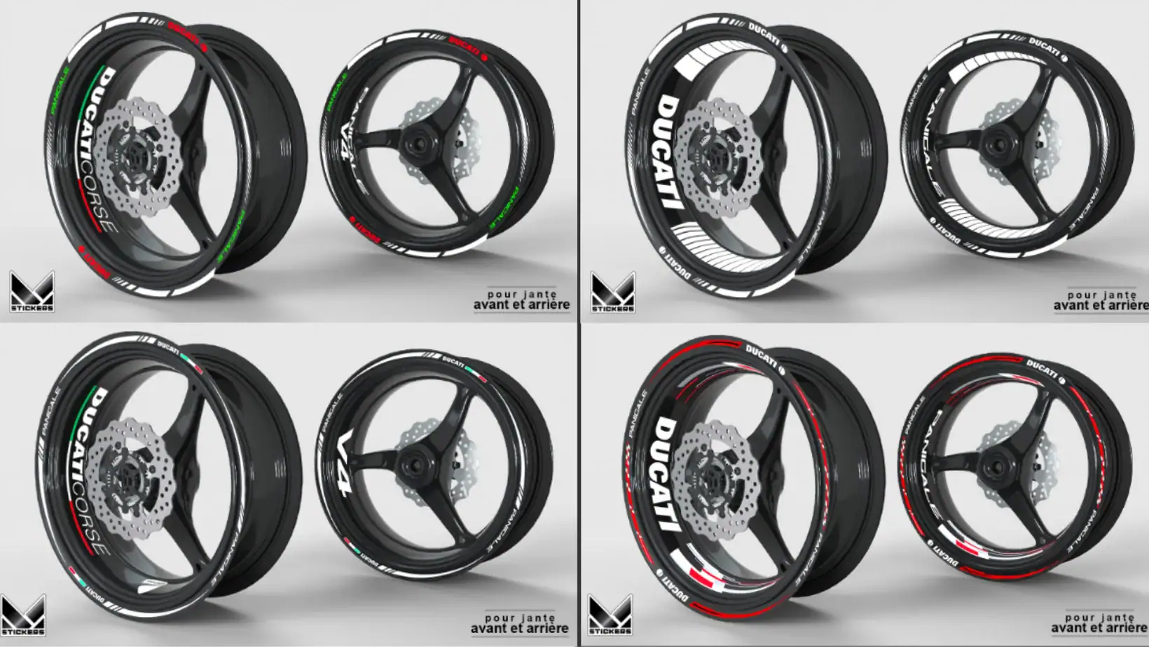 Vannetarrat Ducati: Löydä vannetarrasi 14 Vannetarrat Ducati