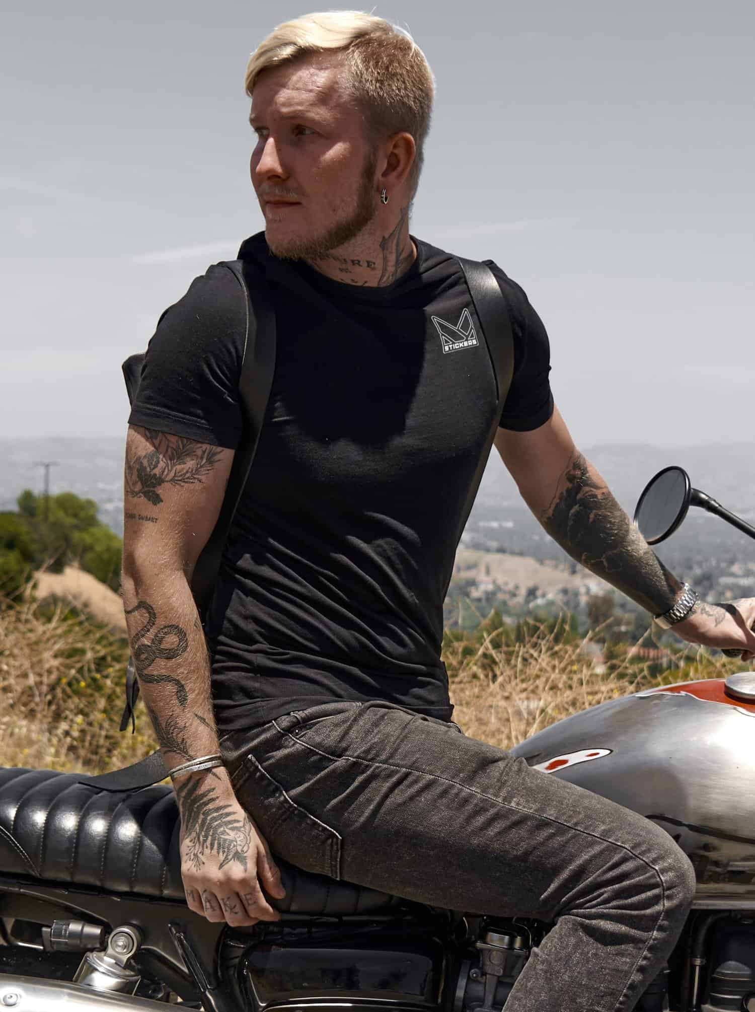 Moottoripyörä T-paita ADN 4 T-shirt moto ADN - Kuva 4