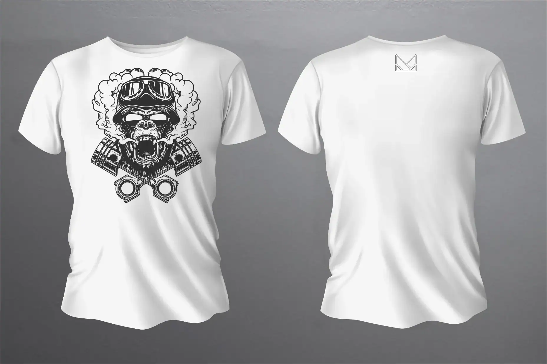 T-shirt moto Monkey 2 T-shirt moto Monkey - Slika 2
