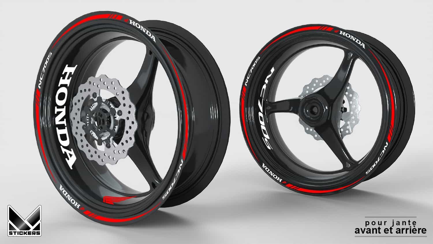 Pegatinas para llantas Honda NC 700 S 1 Pegatinas para llantas Honda NC 700 S