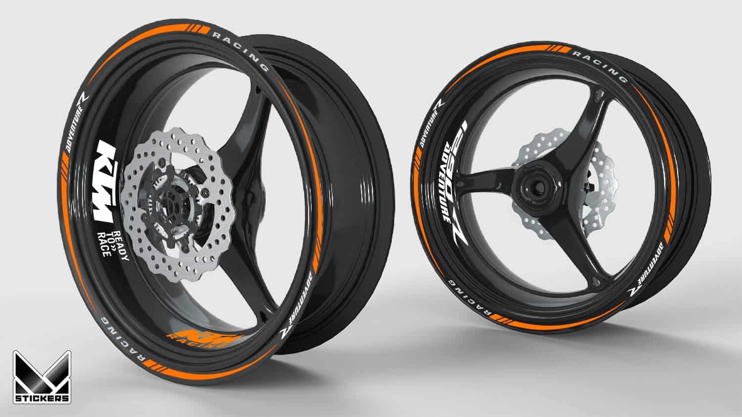 Fahrzeugaufkleber KTM 1290 Adventure R 1 Felge Felgenaufkleber KTM 1290 Adventure R
