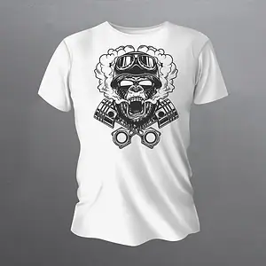 T-shirt za motor Monkey
