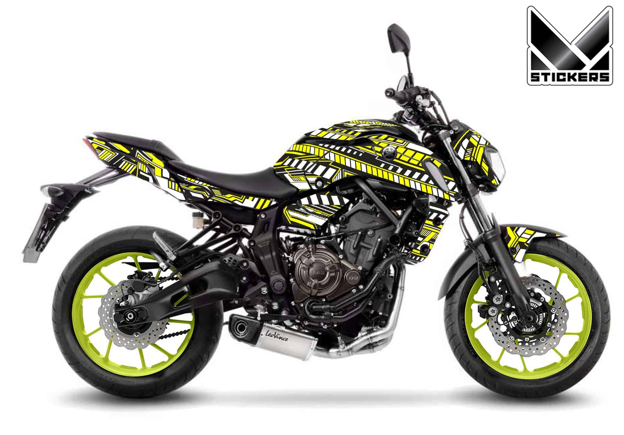 Комплект стикери MT-07 Yamaha - Line Art 1 Комплект стикери MT-07 Yamaha - Line Art