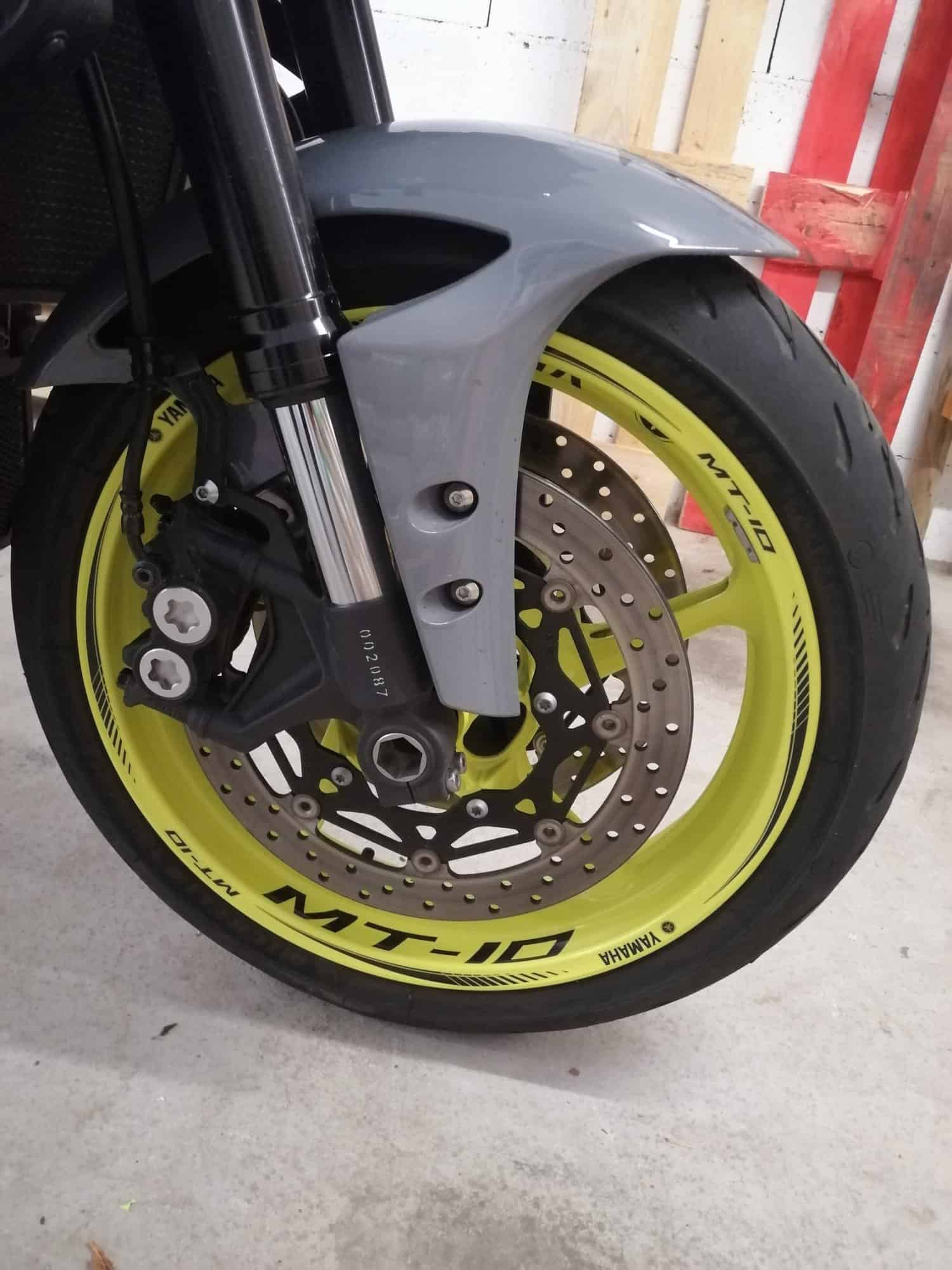 Vannetarrat Yamaha MT-10 3 Stickers jante Yamaha MT-10 - Kuva 3