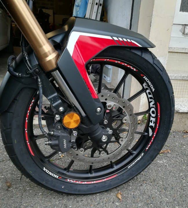 Nalepke za platišča Honda CB 500 X 3 Stickers jante Honda CB 500 X - Slika 3