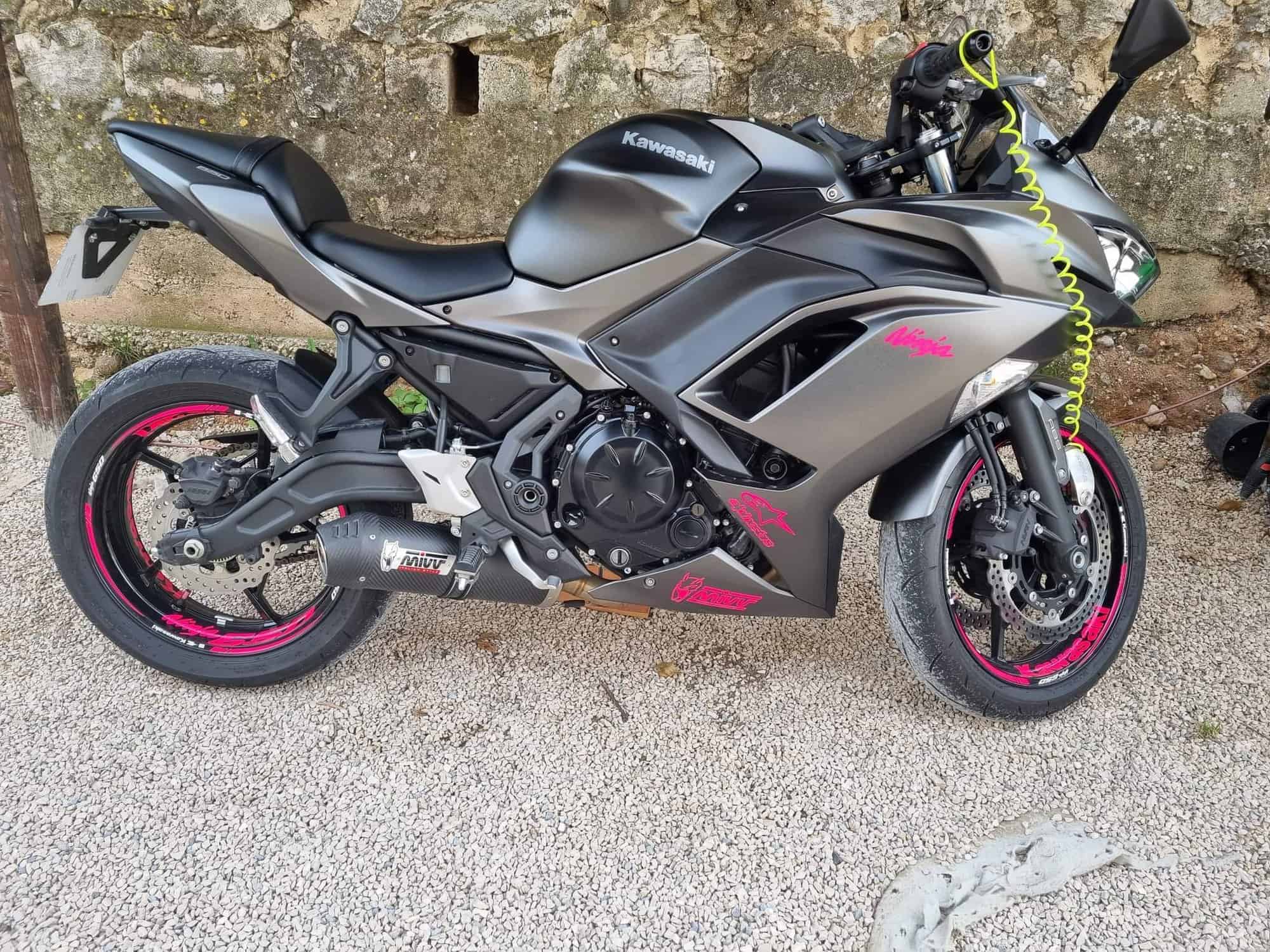 Naljepnice za felge Kawasaki Ninja 650 5 Stickers jante Kawasaki Ninja 650 - Slika 5