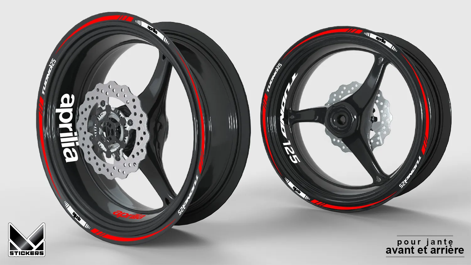 Aprilia Tuono 125 1 Wheel Rim Stickers Rim stickers Aprilia Tuono 125