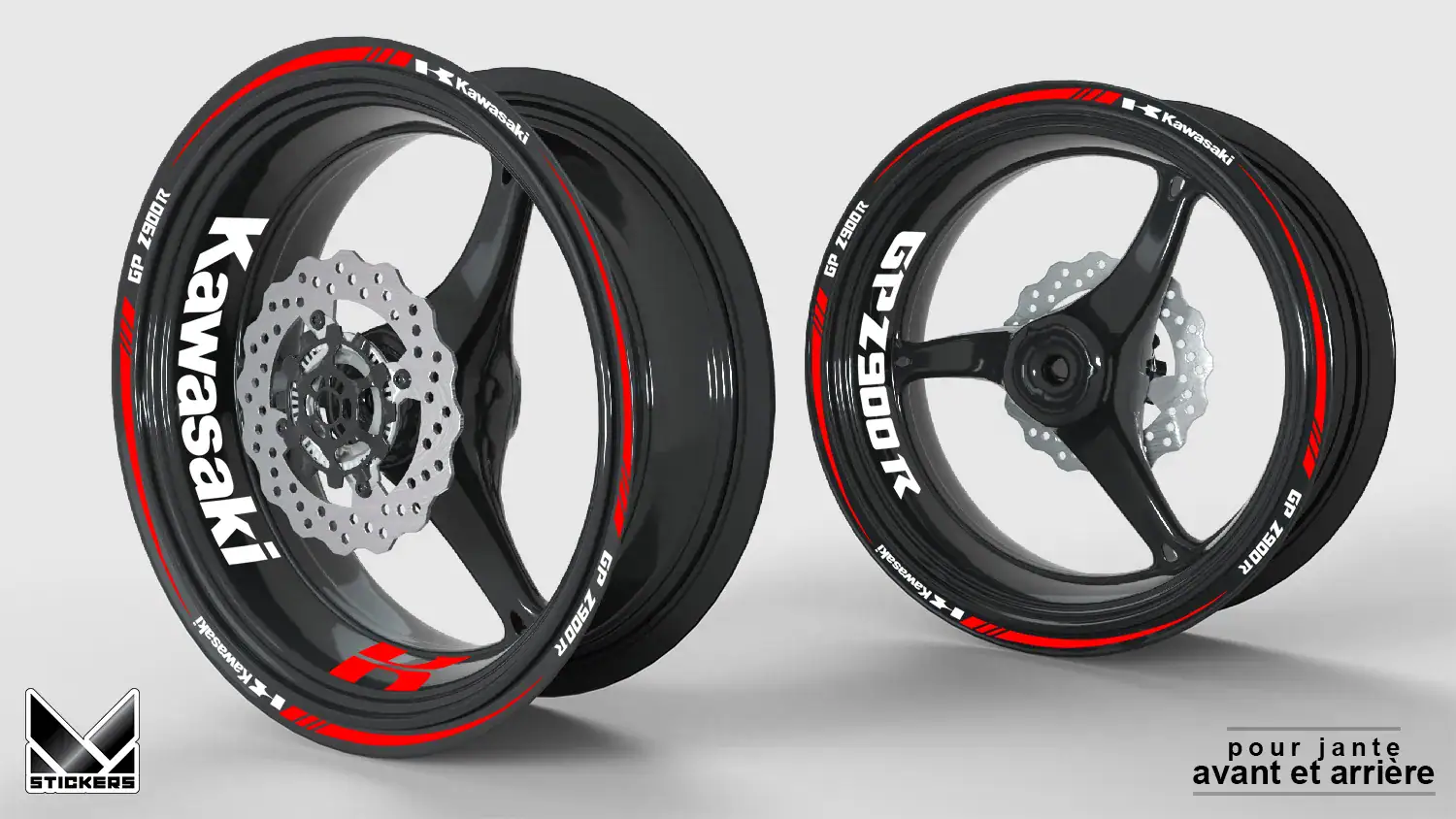 Nalepke za platišča Kawasaki GPZ 900 R 1 Obročni nalepki Kawasaki GPZ 900 R