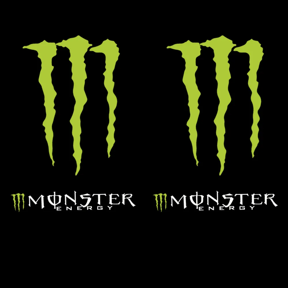 Motorcycle helmet decals - Monster Energy 2 Stickers casque moto - Monster Energy - Image 2