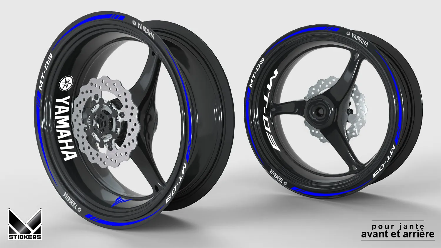 Adesivi per cerchi Yamaha MT-03 1 Adesivi per cerchi Yamaha MT-03