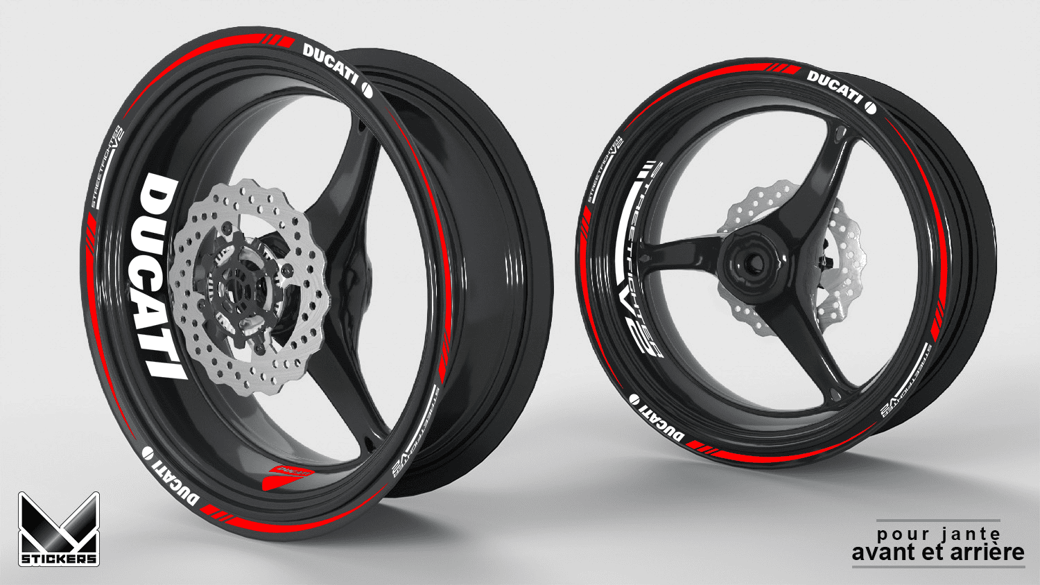 Stickers jante Ducati StreetFighter V2 1 Stickers jante Ducati StreetFighter V2