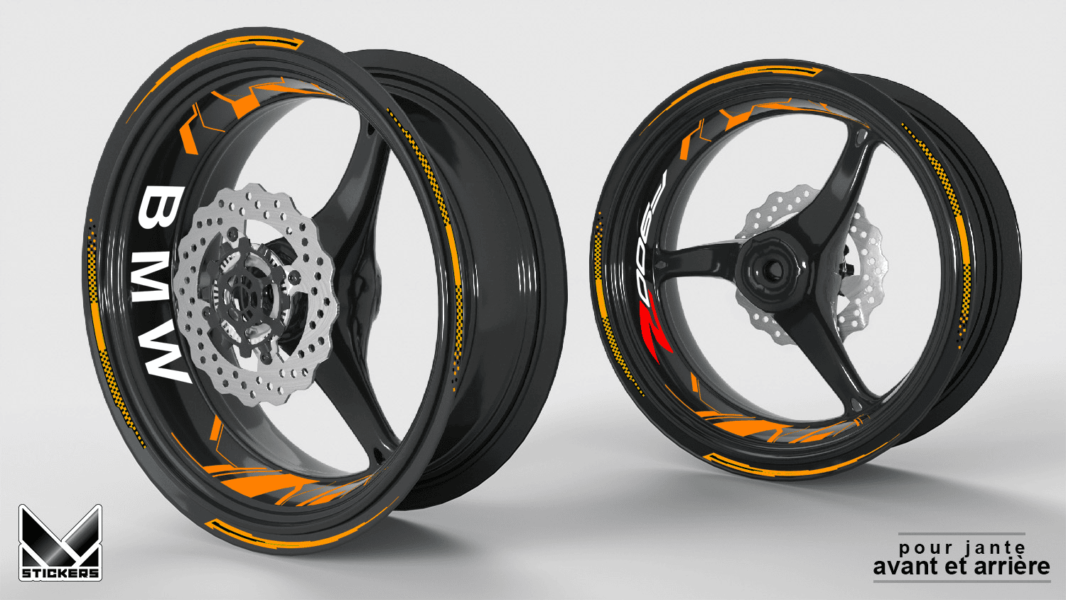 Nalepke za platišča za motor BMW F900R - Orange Fluo (Razprodaja) 1 Nalepke za platišča za motor BMW F900R - Oranžna fluo (Razprodaja)