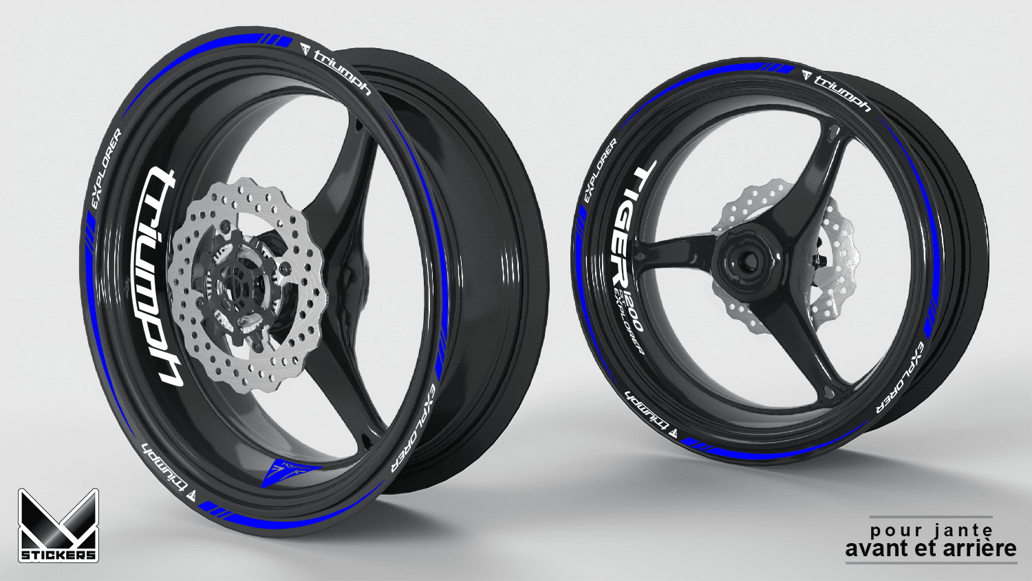 Triumph Tiger 1200 GT 1 rim decals Triumph Tiger 1200 GT Rim Decals