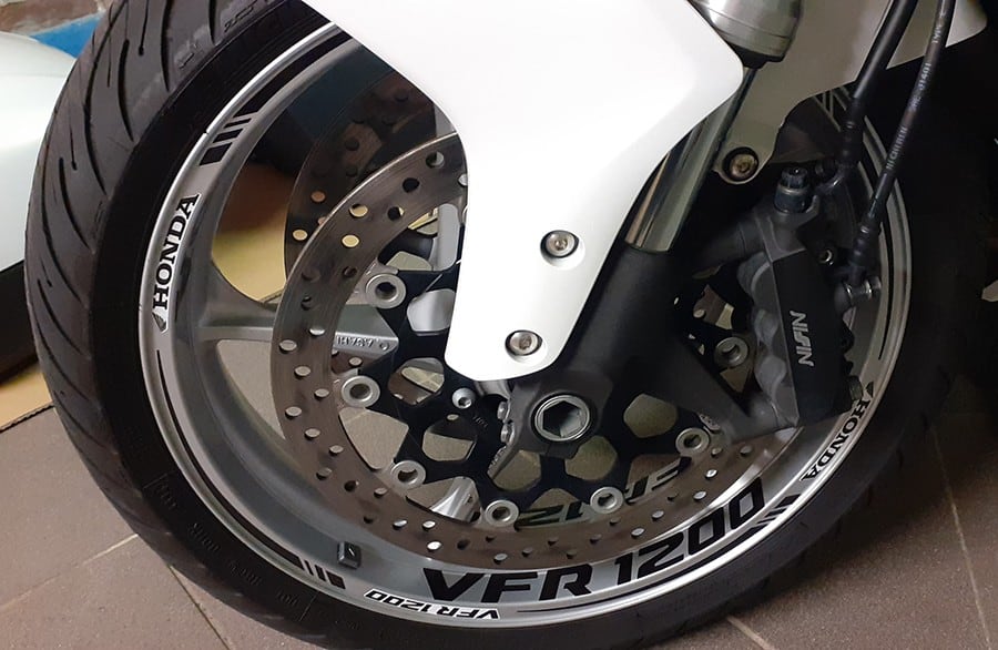 Nastro per cerchio Honda VFR 1200 3 Stickers jante Honda VFR 1200 - immagine 3