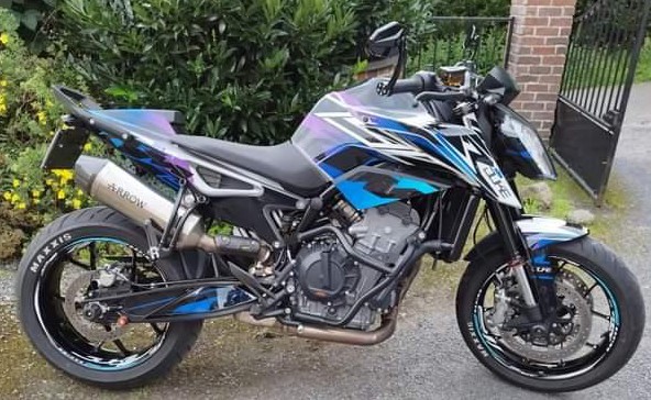 Fælgstickers KTM Duke 790 5 Stickers jante KTM Duke 790 - Billede 5