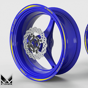 Tira adhesiva para llanta Yamaha MT-09 - Amarillo (Liquidación)
