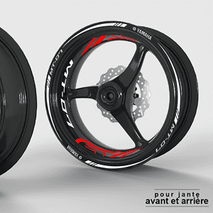 Yamaha MT 07 White Rim Decals (Clearance)