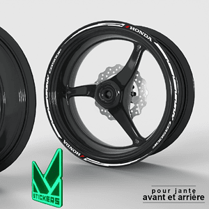 Honda CB500F Rim Decals – White – Photoluminescent (Closeout)