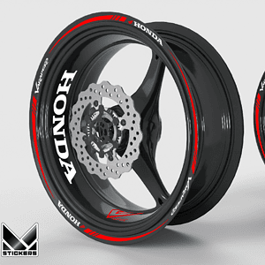 Honda Varadero Rim Decals - Red (Closeout)